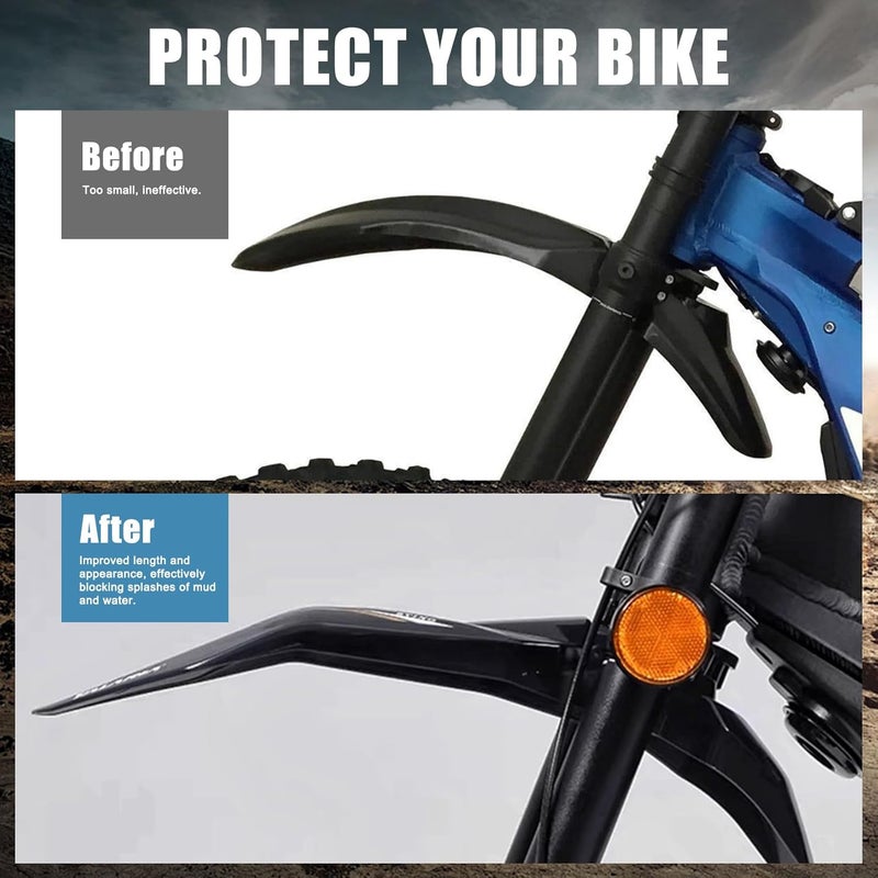 psler Front Mudguard for Talaria, Motorcycle Front Mud Guard for Talaria Sting MX3 MX4 MX5 Electric Dirt Bike (Black) - Image 3